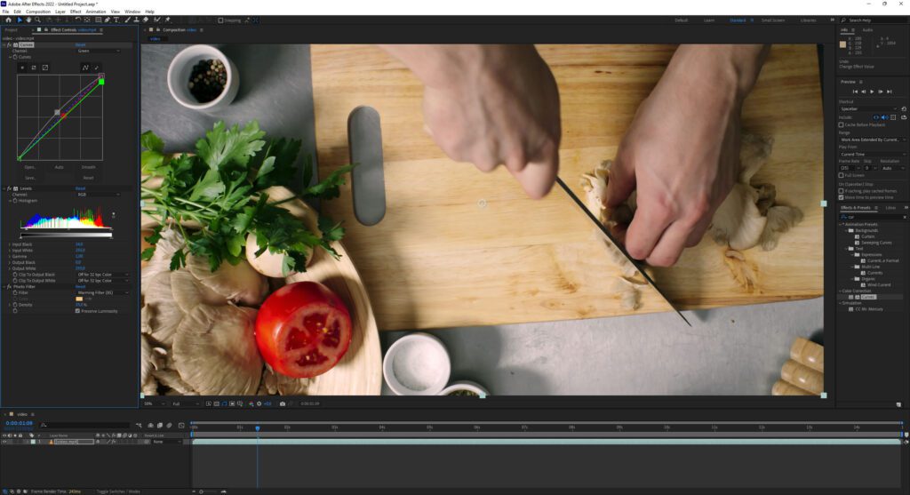 Post produzione per video commerciali con After Effects